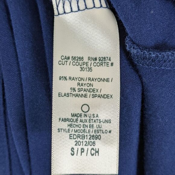 Ella Moss Halter Neck Midi Dress Navy Blue Women's Small - Picture 8 of 11